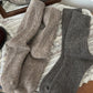 Rufia - Fluffy Soft Rib Knit Crew Socks