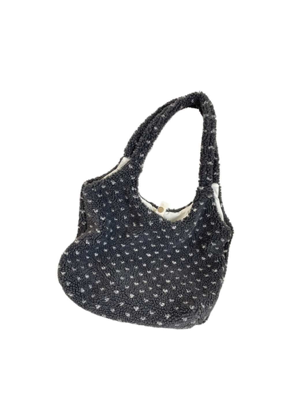 Cosbai – Plush Heart Tote Shoulder Bag