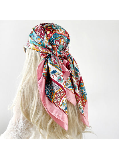 Scarvii - Colorful Mosaic Panel Square Scarf