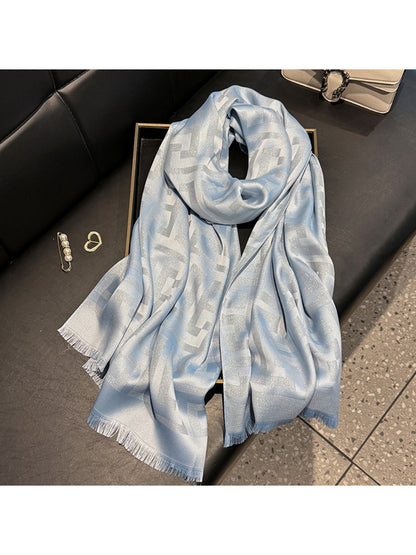 Scarvii - Subtle Geometric Soft Wrap Scarf