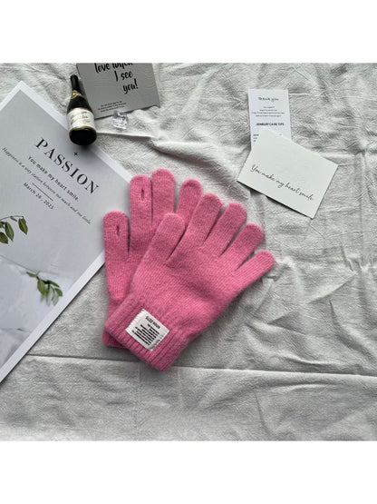 Gloving - Fuzzy Solid-Color Winter Gloves