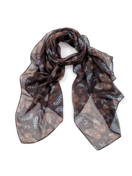 Scarvii - Unisex Butterfly Print Scarf