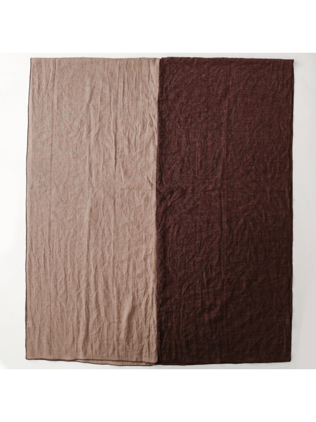 Scarvii - Contrast Panel Soft Drape Everyday Scarf