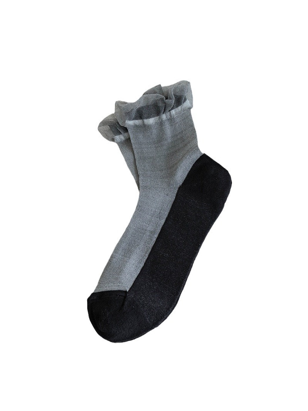 Rufia - Casual Ruffle Trim Crew Socks