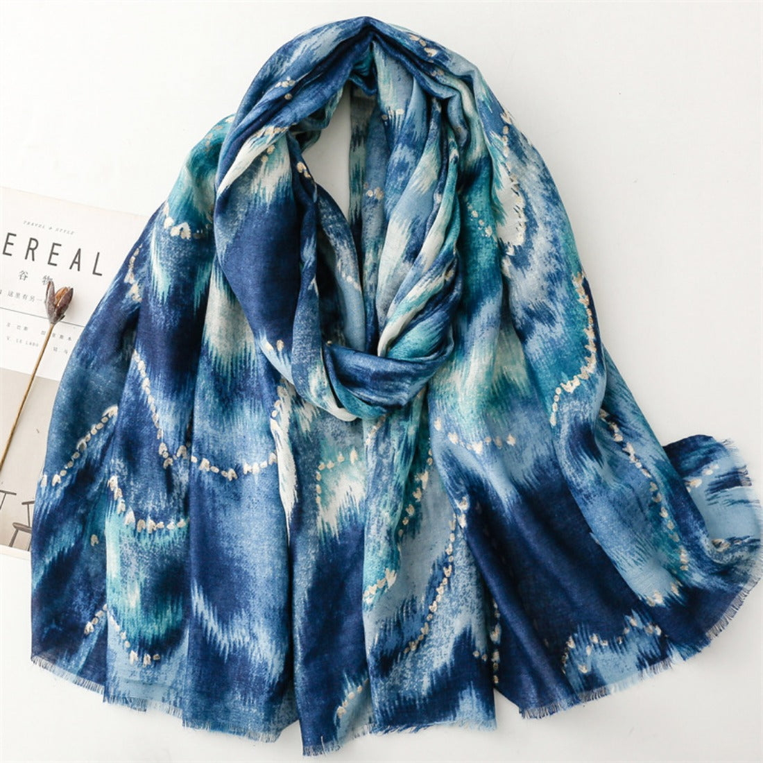 Scarvii - Foil-Printed Colorful Mountain Scarf