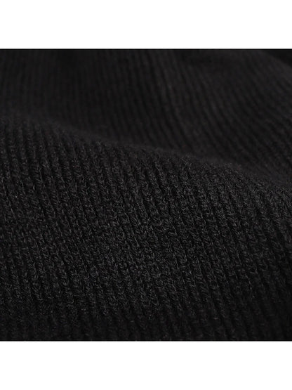 Haila - Plush Lined Pom Cuffed Knit Beanie