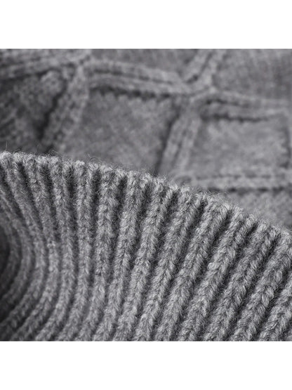 Haila - Diamond Textured Knit Beanie