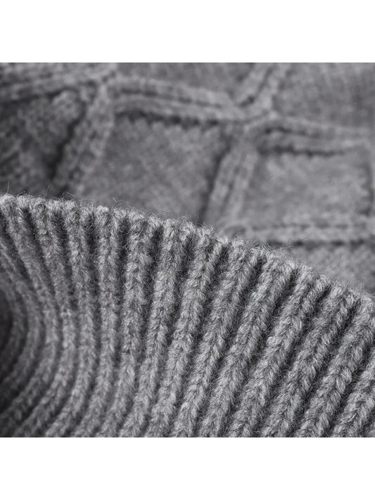 Haila - Diamond Textured Knit Beanie