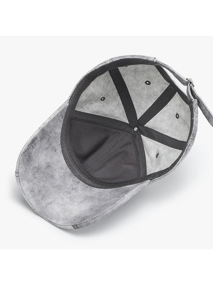 Haila - Adjustable Curved Brim Solid Color Baseball Cap