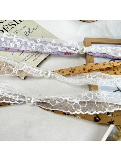 Scarvii - Retro Lace Narrow Decorative Scarf
