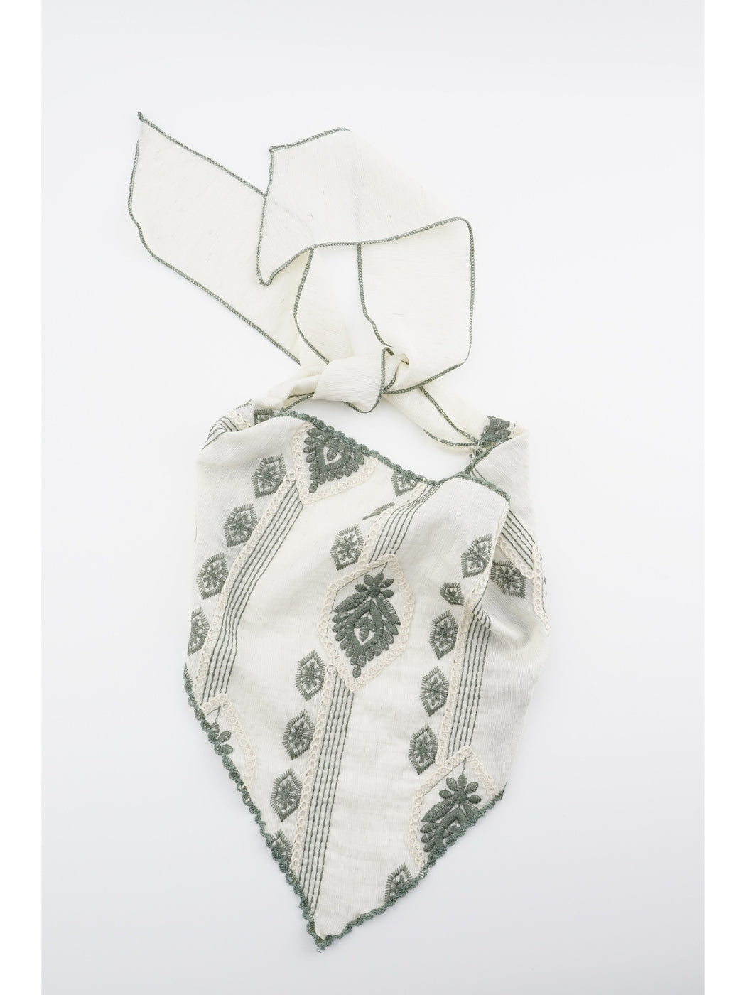 Scarvii - Embroidered Folk Pattern Headscarf