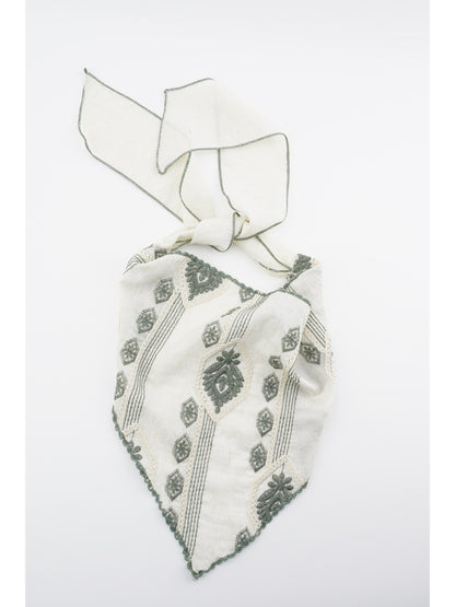 Scarvii - Embroidered Folk Pattern Headscarf