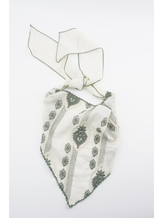 Scarvii - Embroidered Folk Pattern Headscarf