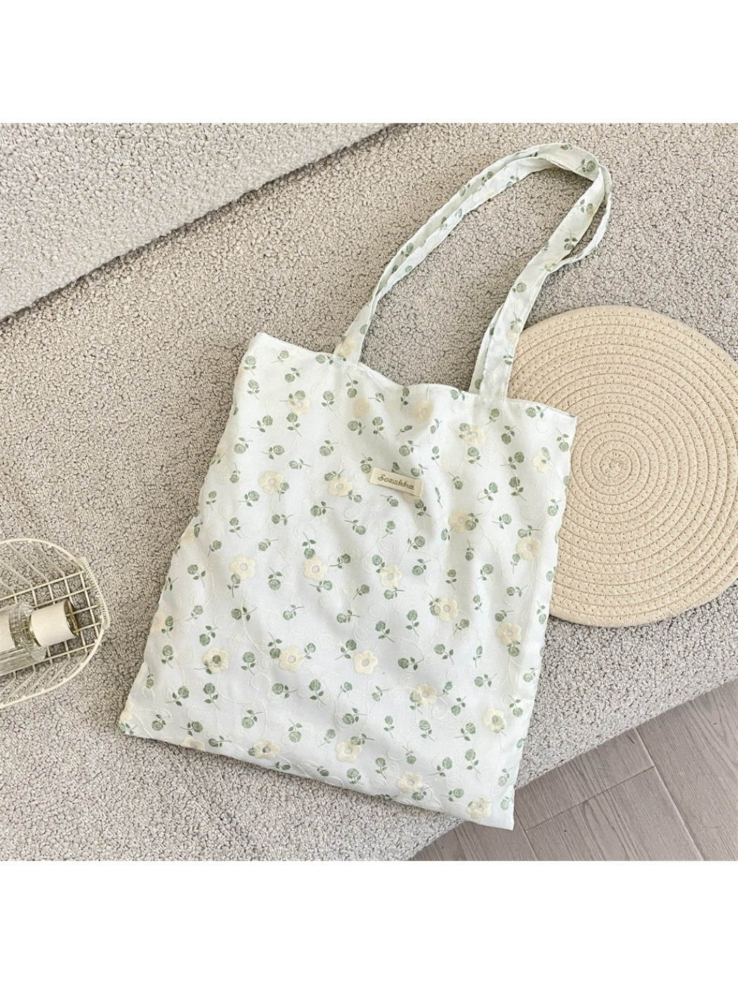 Back view of Cosbai Candy Color Shoulder Tote highlighting clean design