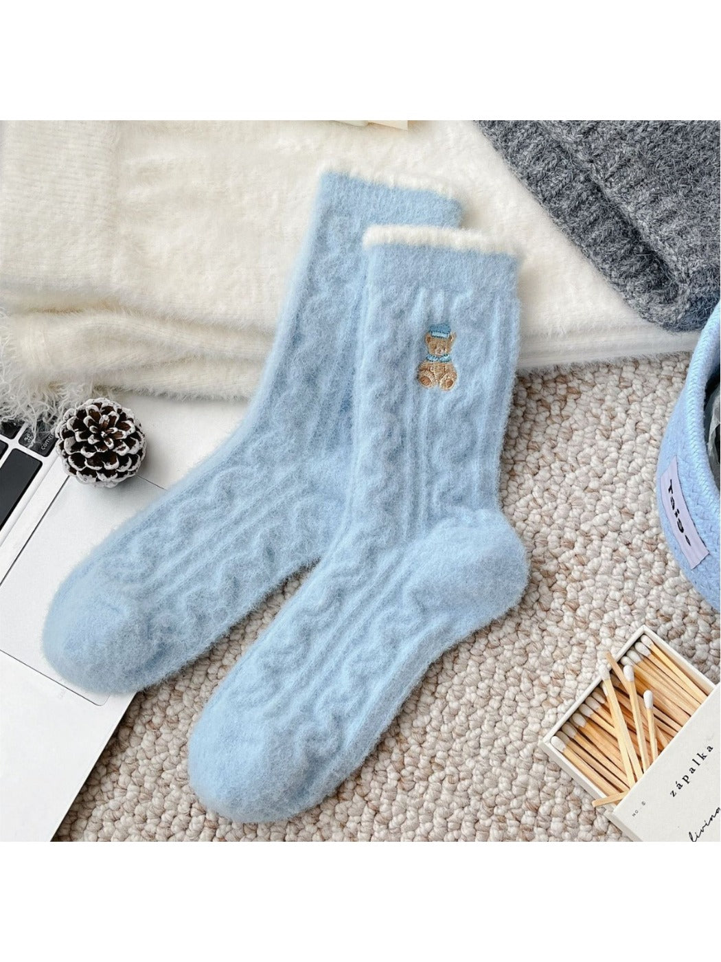 Rufia - Thick Winter Warm Women's Socks with Cartoon Pattern