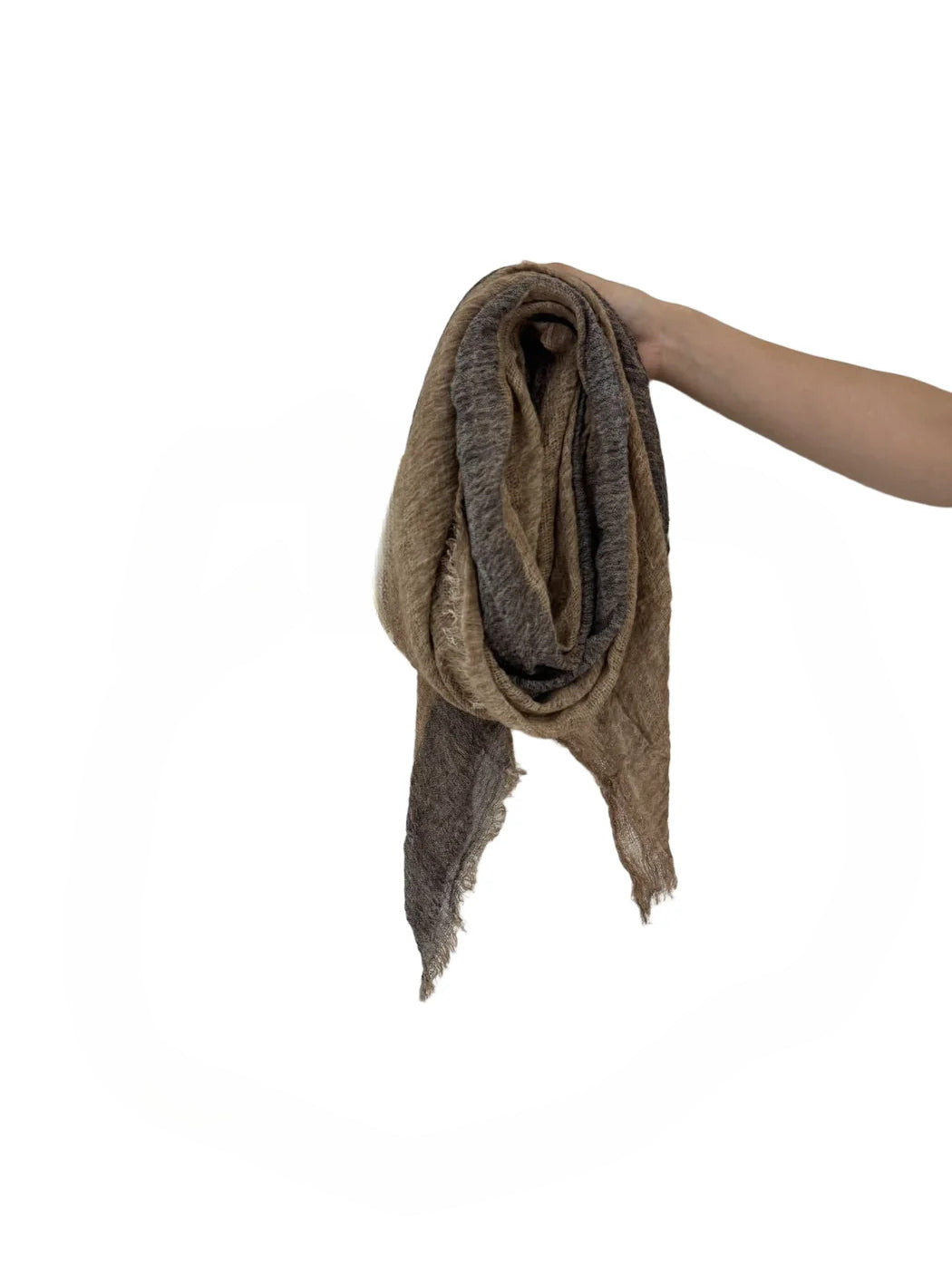 Scarvii - Crinkled Woven-Look Scarf