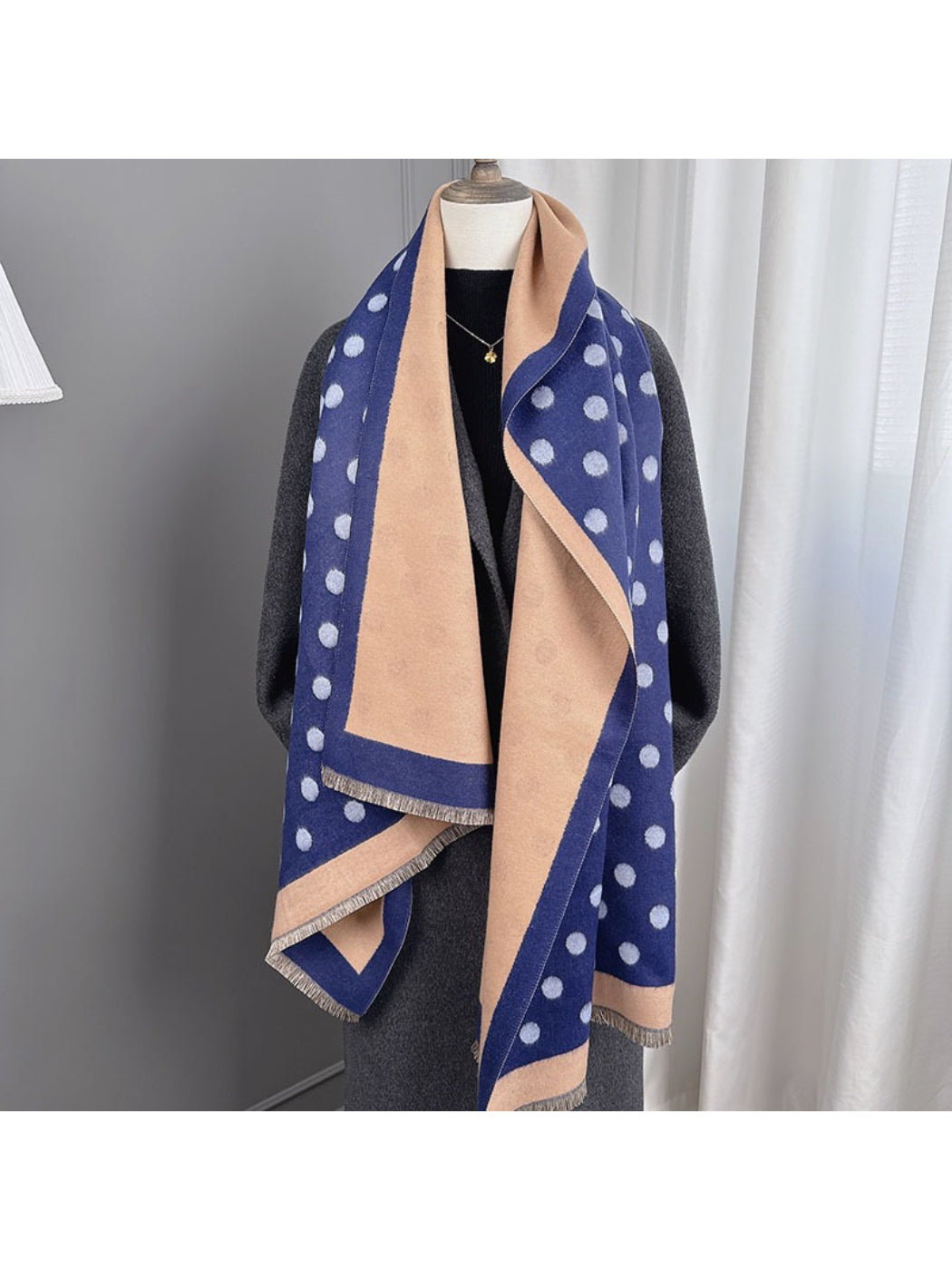 Scarvii - Soft Reversible Polka Dot Scarf
