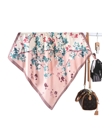 Scarvii - Spring Blossom Border Square Scarf