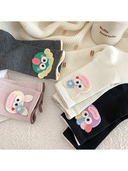 Rufia - Crochet Patch Playful Crew Socks