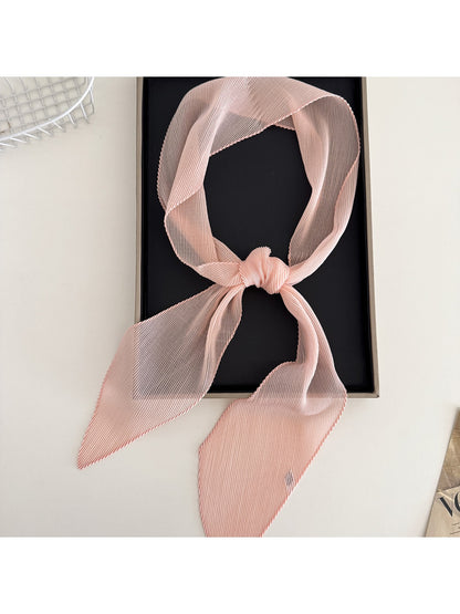 Scarvii - Elegant Narrow Solid Color Scarf