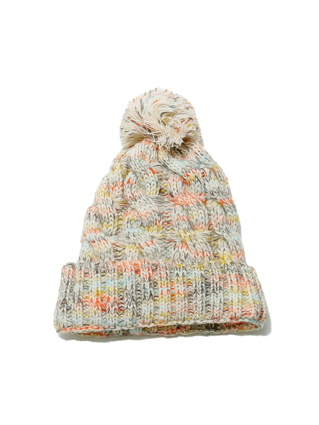 Haila Colorful Knit Pom Pom Beanie