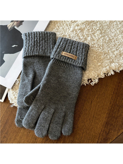 Gloving - Simple Turnback Cuff Women's Winter Gloves