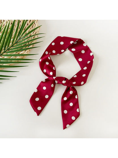 Scarvii - Classic Polka Dot Skinny Scarf Bandana