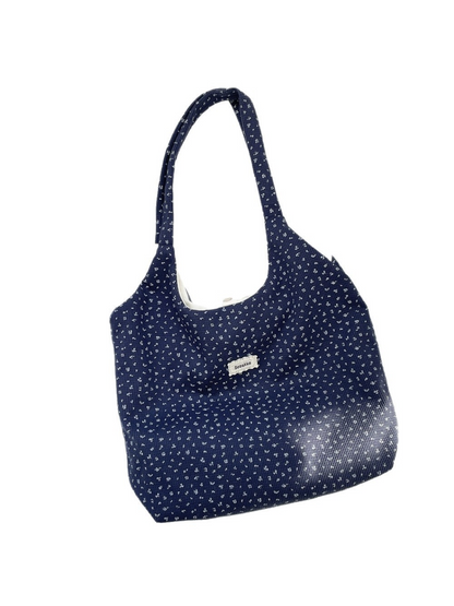Cosbai - Ditsy Floral Snap Tab Tote Bag