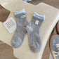 Rufia - Asymmetrical Button Detail Crew Socks