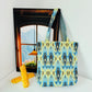 Cosbai - Atlas Print knit Shoulder Bag - Spacious & Vintage