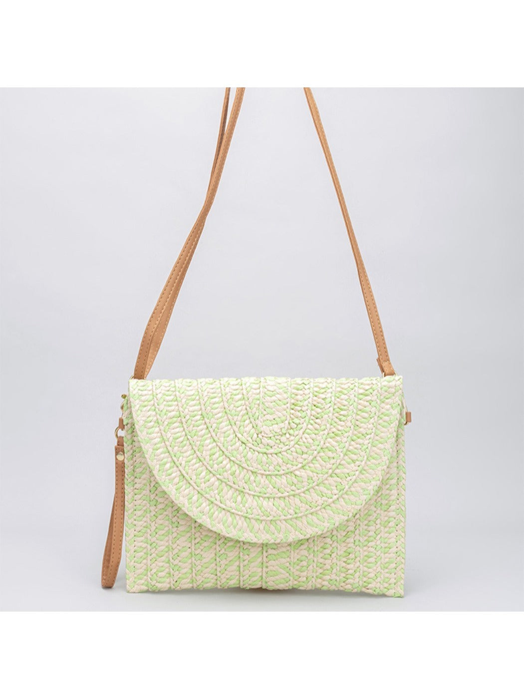 Cosbai - 2-in-1 Minimalist Woven Clutch & Crossbody Bag
