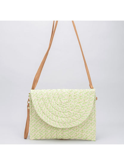 Cosbai - 2-in-1 Minimalist Woven Clutch & Crossbody Bag