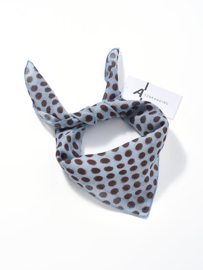 Scarvii - Lightweight Polka Dot Square Scarf