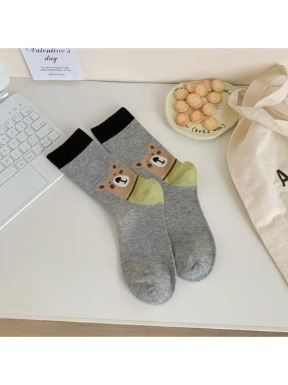 Rufia - Cute Animal Pattern Crew Socks product image 5