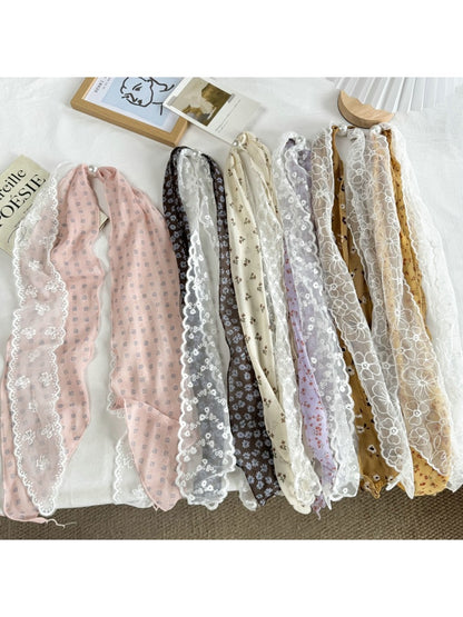 Scarvii - Retro Lace Narrow Decorative Scarf