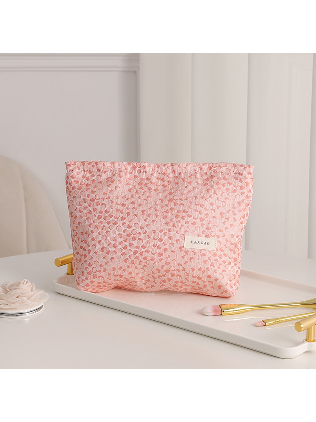 Cosbai - Print Travel Cosmetic Pouch Bag