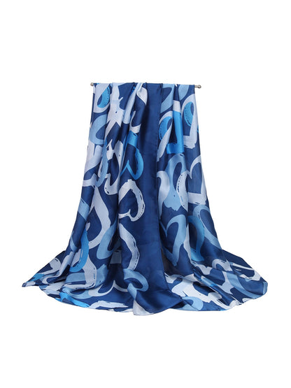 Scarvii - Abstract Watercolor Heart Print Scarf