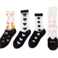 Rufia - Cute Patterned Mid-Calf Socks