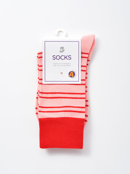Rufia - Contrast Stripe Mid-Calf Socks