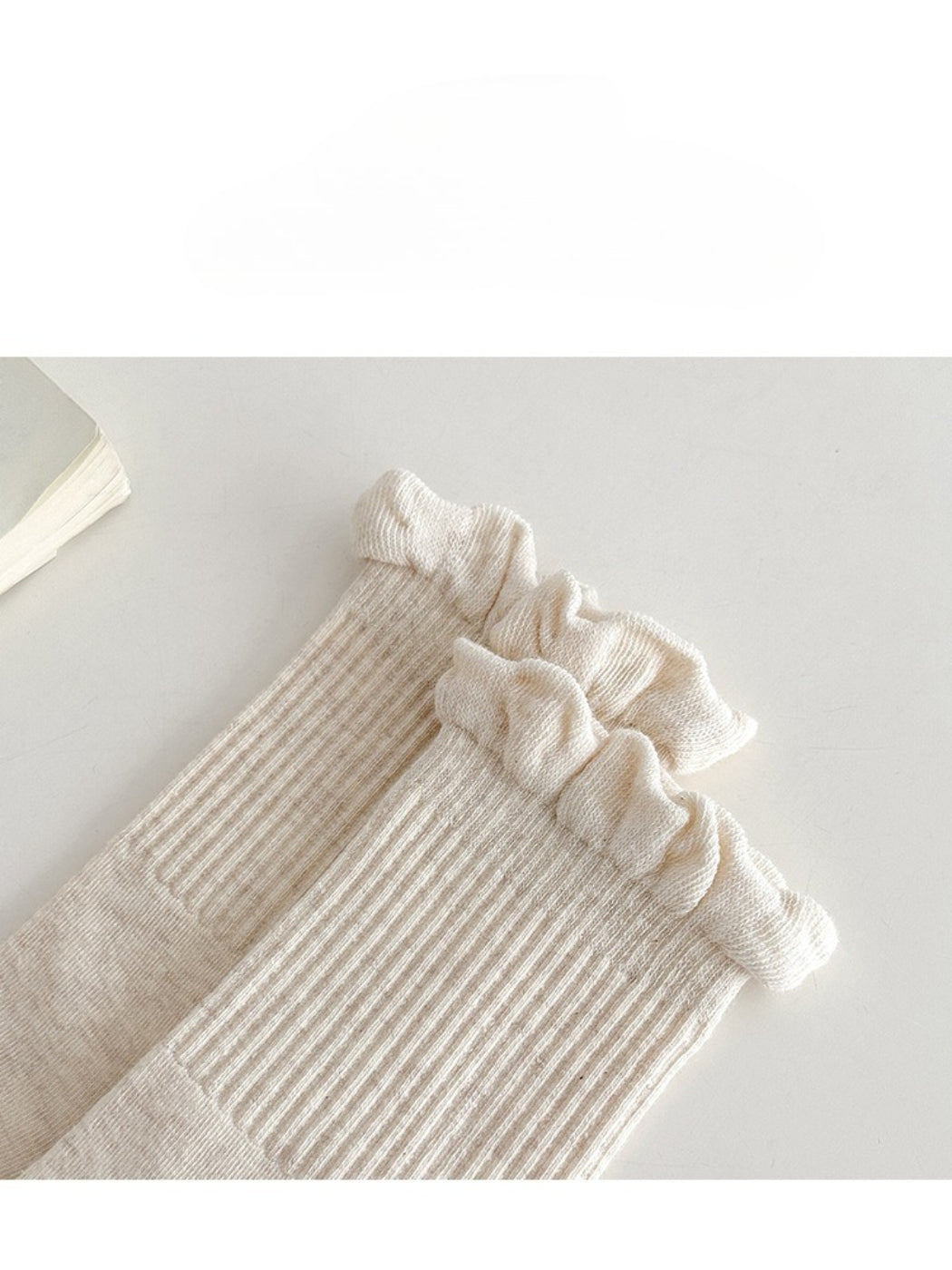 Rufia - Ruffled Ribbed Soft Cozy Socks