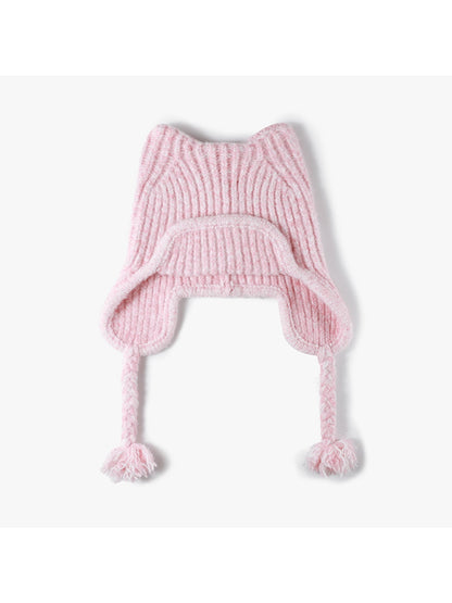 Haila - Foldable Ear Cover Knit Beanie