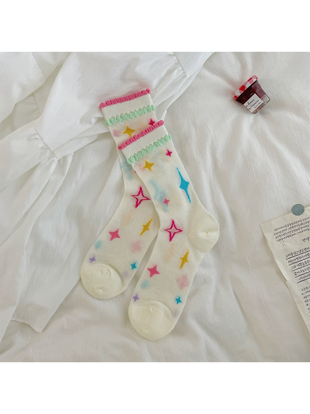Rufia - Colorful Star Heart Ruffle Crew Socks product image 5
