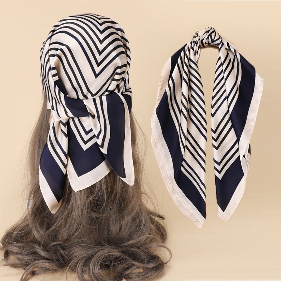 Scarvii - Striped Square Scarf