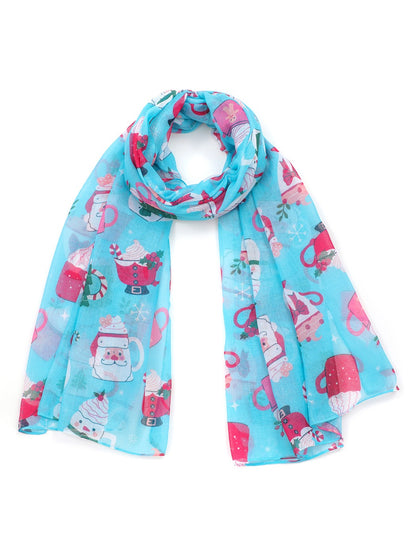 Scarvii - Autumn & Winter Scarf with Christmas Print
