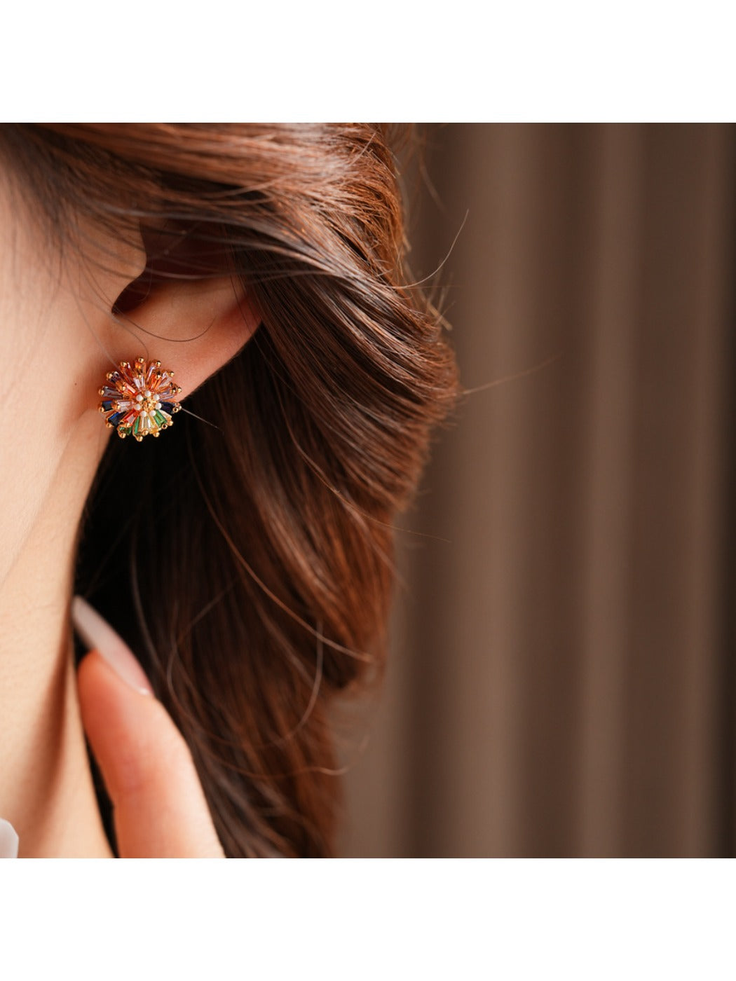 Earwish – Colorful Flower Studs Earrings