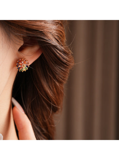 Earwish – Colorful Flower Studs Earrings