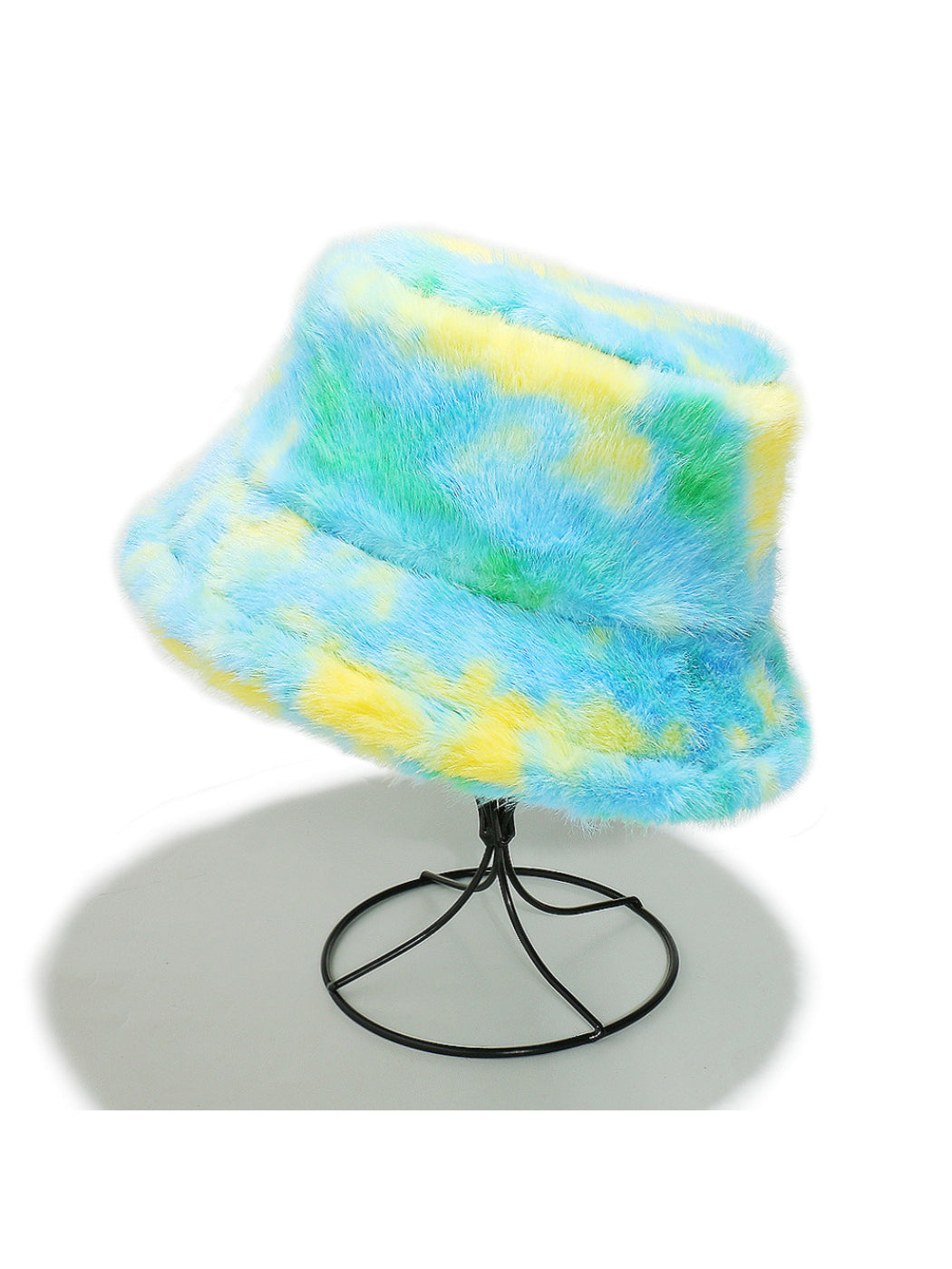 Haila Colorful Tie Dye Fuzzy Bucket Hat