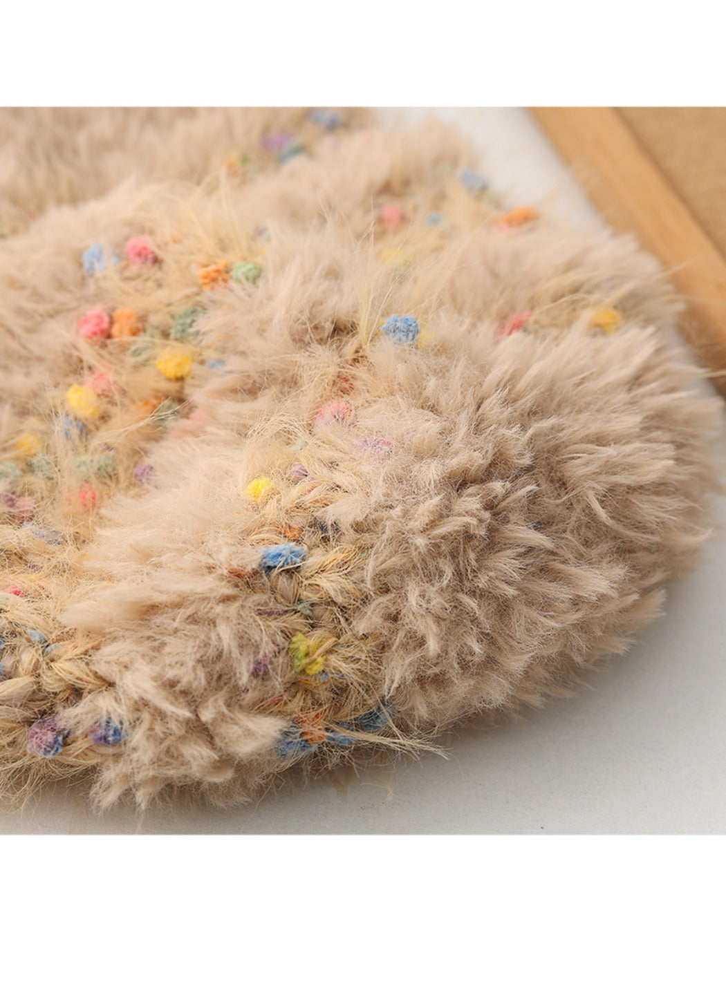 Haila - Fuzzy Confetti Knit Beanie for Women