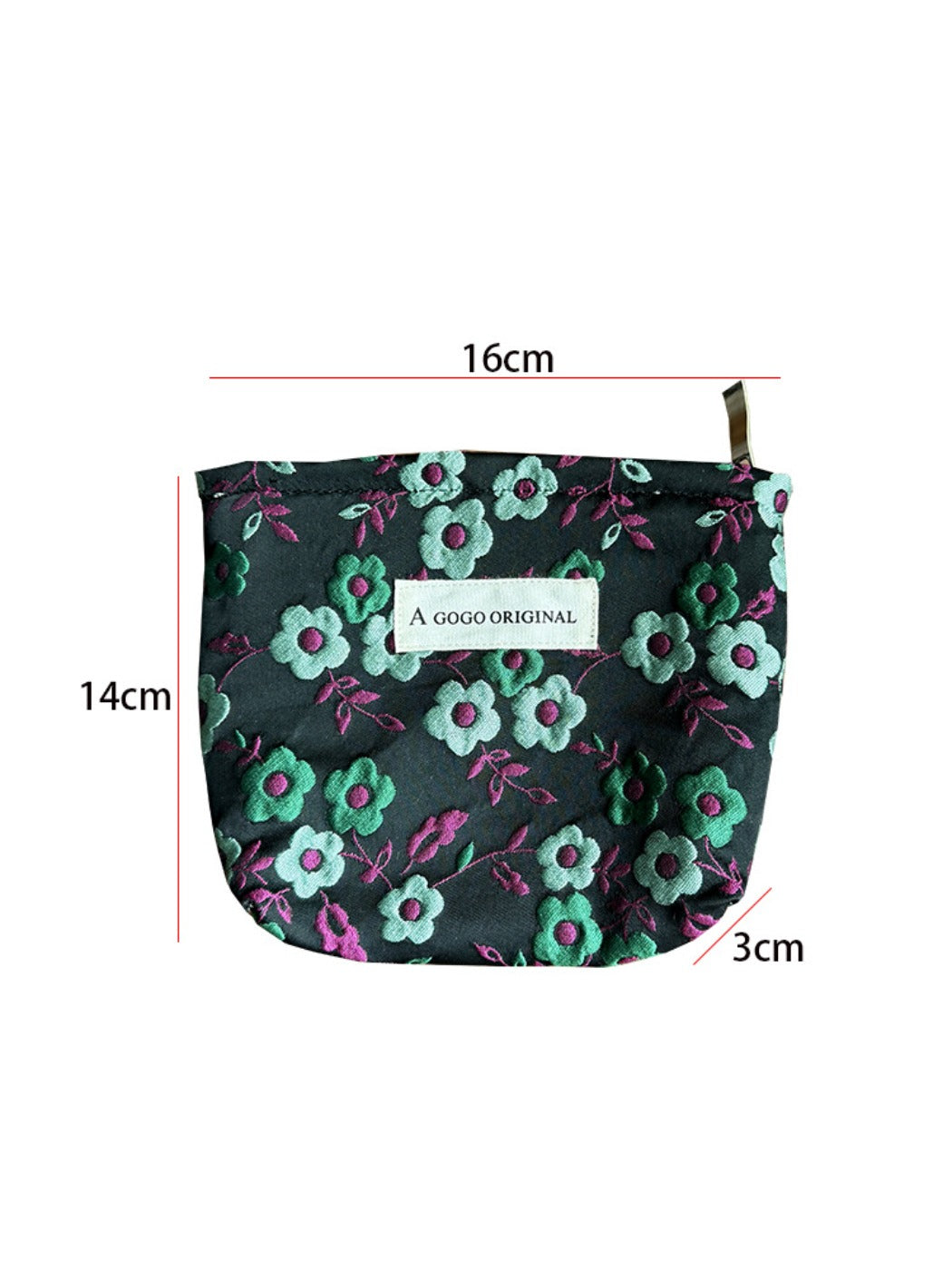 Cosbai - Makeup Bag & Pouch with Floral