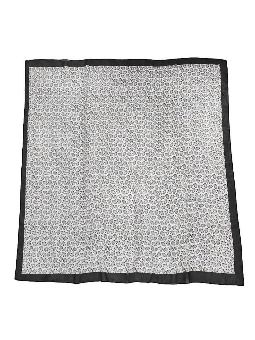 Scarvii - Paisley Contrast Border Scarf
